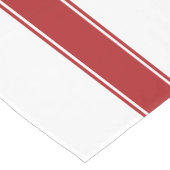 Red Grain Sack Stripter Tischläufer (Ecke)