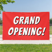 Red Grand Opening! Banner (Außenbereich)