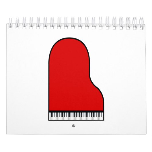 Red Grand Piano Kalender (Titelbild)