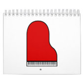 Red Grand Piano Kalender (Titelbild)