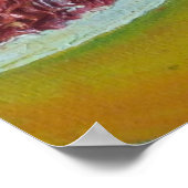Red Grapefruit Fine Art Poster (Ecke)