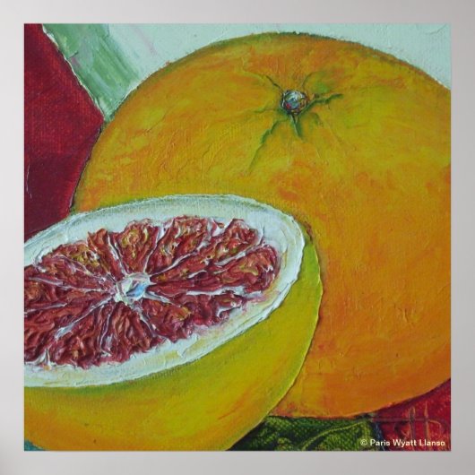 Red Grapefruit Fine Art Poster (Vorne)