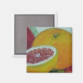 Red Grapefruit Kühlschrankmagnet (Vorderseite/Rückseite)
