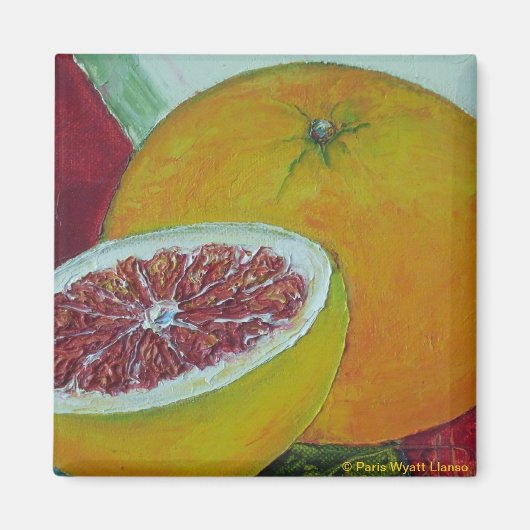 Red Grapefruit Kühlschrankmagnet (Vorne)