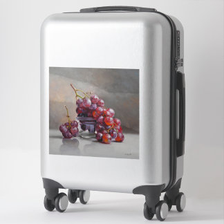 Red Grapes Still Life - from Original Oil Painting Aufkleber