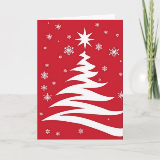 Red graphics for Christmas - Feiertagskarte (Vorderseite)