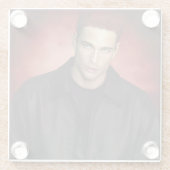 Red Gravity glass coaster Glasuntersetzer (Rückseite)