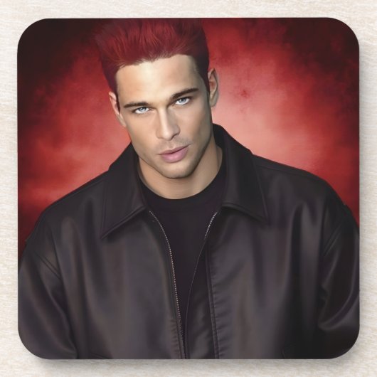 Red Gravity hard plastic coasters Getränkeuntersetzer (Vorderseite)