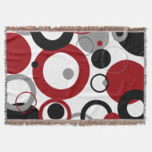 Red, Gray and Black Dots Decke (Vorderseite)