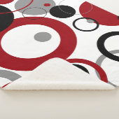 Red, Gray and Black Dots Sherpadecke (3/4)