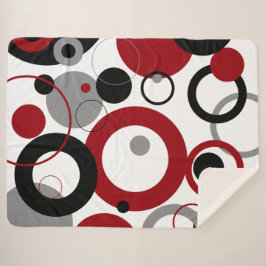 Red, Gray and Black Dots Sherpadecke
