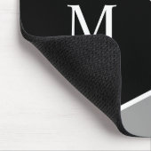 Red Gray Black Color Block Mousepad (Ecke)