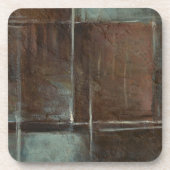 Red & Gray Brick Wall Getränkeuntersetzer (Vorderseite)