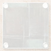 Red & Gray Brick Wall Glasuntersetzer (Rückseite)