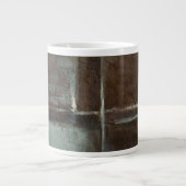 Red & Gray Brick Wall Jumbo-Tasse (Vorderseite)
