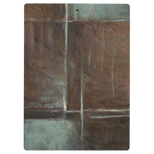 Red & Gray Brick Wall Klemmbrett (Rückseite)