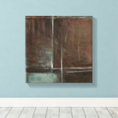 Red & Gray Brick Wall Leinwanddruck (Insitu (Holzboden))