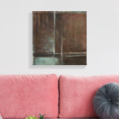 Red & Gray Brick Wall Leinwanddruck (Insitu (Wohnzimmer))