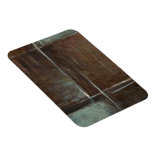 Red & Gray Brick Wall Magnet (Rechte Seite)