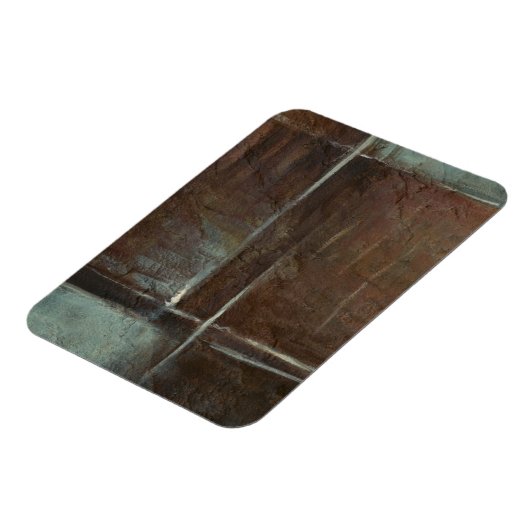 Red & Gray Brick Wall Magnet (Linke Seite)