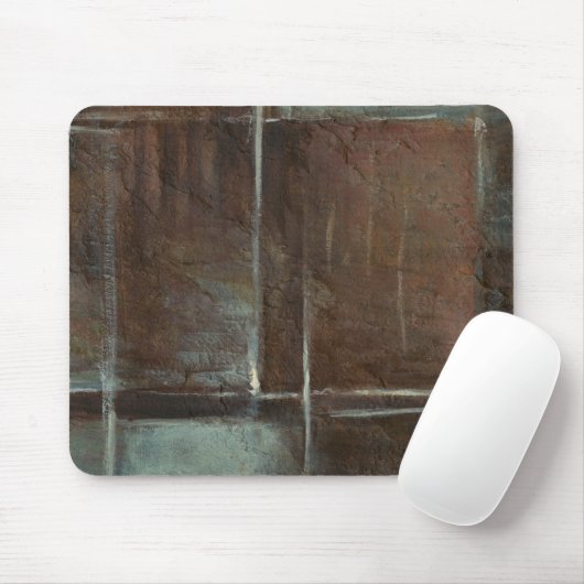 Red & Gray Brick Wall Mousepad (Mit Mouse)