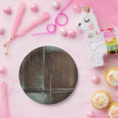 Red & Gray Brick Wall Pappteller (Party)