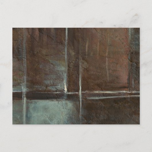 Red & Gray Brick Wall Postkarte (Vorderseite)