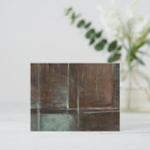 Red & Gray Brick Wall Postkarte (Stehend Vorderseite)