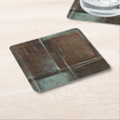 Red & Gray Brick Wall Rechteckiger Pappuntersetzer (angewinkelt)