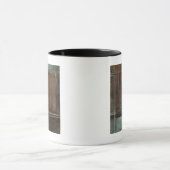 Red & Gray Brick Wall Tasse (Zentrum)