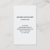 Red Gray & Cream Boho Blume Bouquet Visitenkarte (Rückseite)