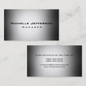 Red Gray Creative Manager Business Card Visitenkarte (Vorne/Hinten)