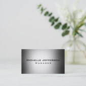 Red Gray Creative Manager Business Card Visitenkarte (Stehend Vorderseite)