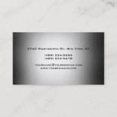 Red Gray Creative Manager Business Card Visitenkarte (Rückseite)