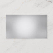 Red Gray Elegante Einfach Schlicht Beruflich Visitenkarte (Rückseite)