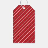 Red Gray Fire Truck Birthday Danke Geschenkanhänger (Rückseite)