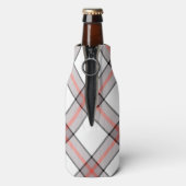 Red Gray Kariert Flaschenkühler (Flasche Rückseite)