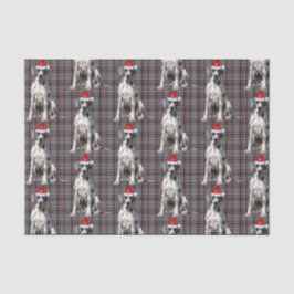 Red Gray Kariert Great Dane Dog Weihnachtsfeiertag Seidenpapier