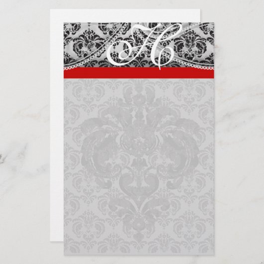Red Gray Monogram Black Paisley (Vorne/Hinten)