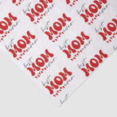 Red Gray Niedlich Best Mama jemals Seidenpapier (Detail)