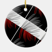 Red Gray Petal Design Acrylmauer Uhr