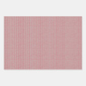 RED GRAY STRICK Flachfolienpapier Geschenkpapier Set (Vorderseite 3)
