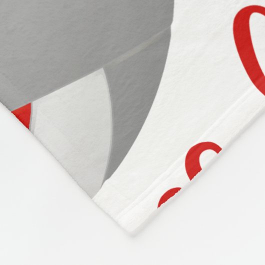 red gray volleyball court happy place typography fleecedecke (Ecke)