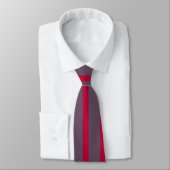 Red & Greay Stripes Krawatte Neck Tie (Gebunden)