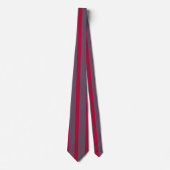 Red & Greay Stripes Krawatte Neck Tie (Vorderseite)