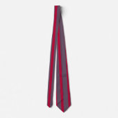 Red & Greay Stripes Krawatte Neck Tie (Rückseite)
