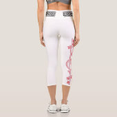 red Greek Capri Leggings (Rückseite)