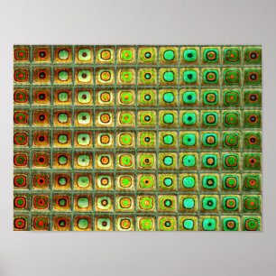 Red Green 3 Abstrakte Kunst Poster