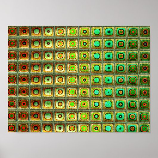 Red Green 3 Abstrakte Kunst Poster (Vorne)