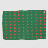 Red Green Abstract Golfhandtuch (Horizontal)